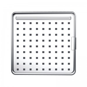 2F169 I-Switch Smart Square Sensor Rain Led Shower Head With 2 Setting for Bathroom