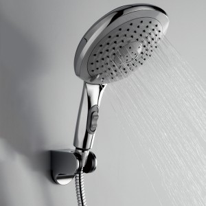 3F1528F Three Function Modern Big Size Square ABS Chromed Handheld shower head with ON/OFF Switch