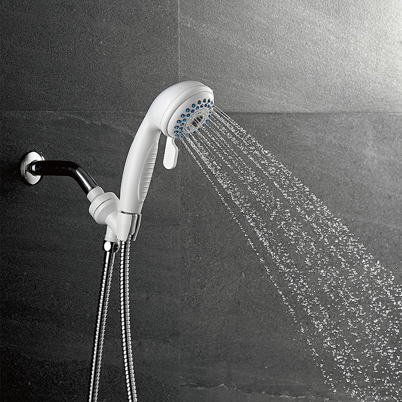 3F5678-HD7 ရေချိုးခန်းအတွက် ဖိအားမြင့် 3 ဆက်တင် ABS Chromed Shower Head Set