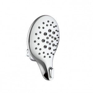 3F588 Three Function Modern ABS high pressure  Chromed Short handle  shower head with switch for bathroom