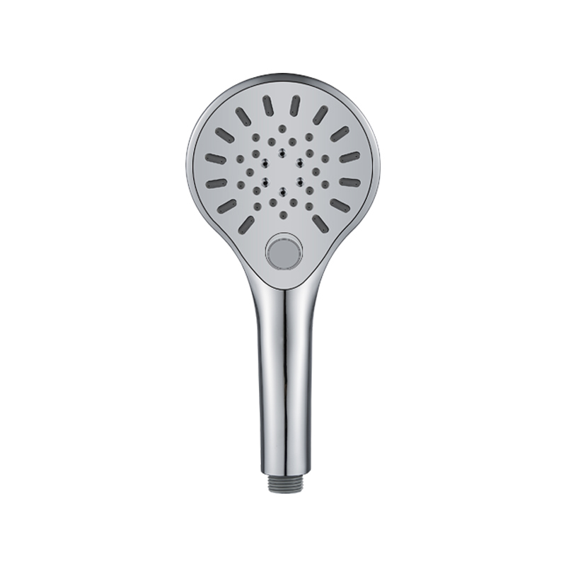3F8178 Cap de duș de mână modern cromat ABS cu trei funcții, cu buton pentru baie