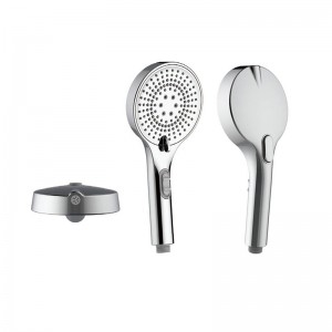3F8181 Multi-Function High Pressure ABS Handheld Shower Head With Top Spray And ON/OFF Switch For Bathroom