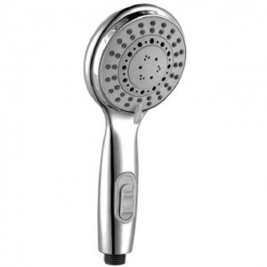 5F1618F Five Function Modern ABS Chromed Handheld shower head with ON/OFF Switch