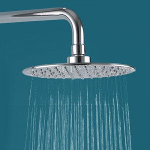 1F162   8 Inch High pressure Plastic  Chromed Round Rain Shower head For Bathroom