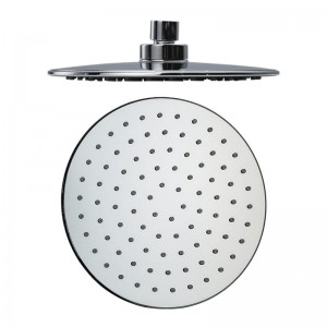 1F162   8 Inch High pressure Plastic  Chromed Round Rain Shower head For Bathroom