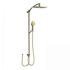 HL-3131G Brass multi Function ရွှေအိုရောင် ဒီဇိုင်းသစ် Shower Column Set ၊ ရေချိုးခန်းအတွက် လက်ကိုင်ရေချိုးခန်း၊