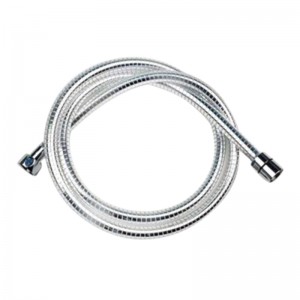 H017 PVC Metal-Like Shower Hose with brass nut for Bathroom