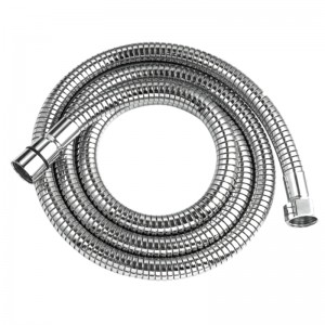 H023 59 Inch Stainless Steel Double Lock flexible  Shower Hose with brass insert and nut ,surface chromed