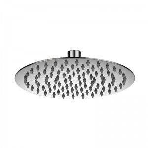 HL6300 8″ Modern Style Stainless Steel Ultra-Thin Design Round Rain Shower Head Rainfall Bathroom Top Sprayer