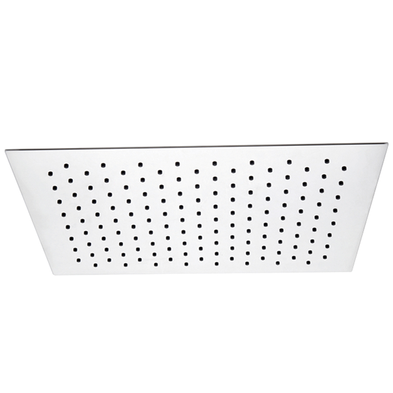 HL6306 16 လက်မအရွယ် Chromed Square Single Setting အလွန်ပါးလွှာသော 304 Stainless Steel ရေချိုးခန်းအတွက် ဖိအားမြင့် Soft Spray Rain Shower Head