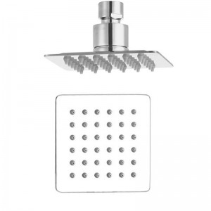 HL6310 Wall Mounted 4 inch Single Function Square 304 Stainless Steel Ultra-thin High Pressure Rain Shower Head for Bathroom