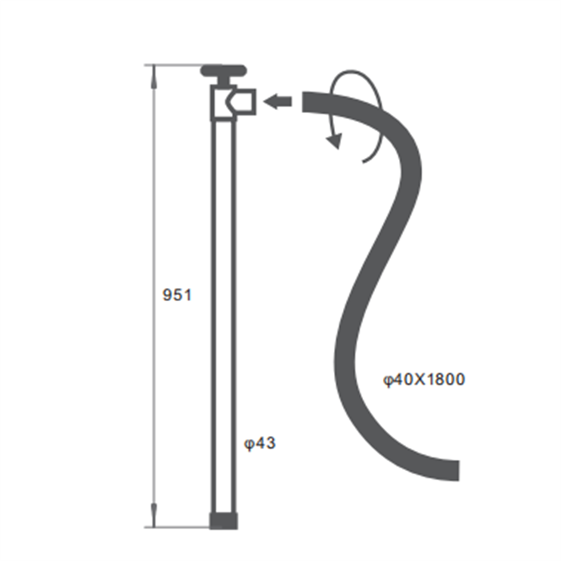 HP-01 Hand Bilge Pump Manual Pump Bilge Pump ສໍາລັບການເອົານ້ໍາອອກຈາກເຄື່ອງຊັກຜ້າ, ອ່າງລ້າງແລະບ່ອນໃດກໍ່ຕາມທີ່ເກັບນ້ໍາ