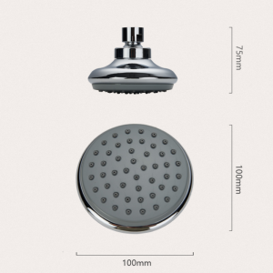 1F160 ABS высокого давления хромированная круглая насадка для дождя для ванной комнаты