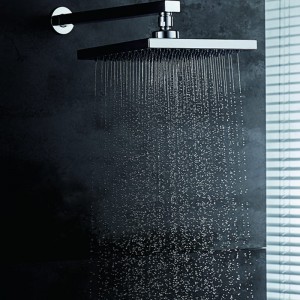 HL670   8 inch High Pressure ABS Chromed Square Rain Shower head For Bathroom