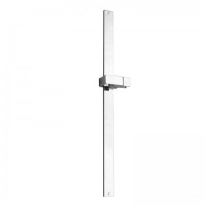 SR-1T 27.5 Inch Slim Shower Slider Bar Sits Flash Against Wall With Adjustable  Shower Bracket