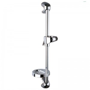 SR-5 25 inch Stainless Steel round Shower Slider Bar with adjustable handheld shower head holder