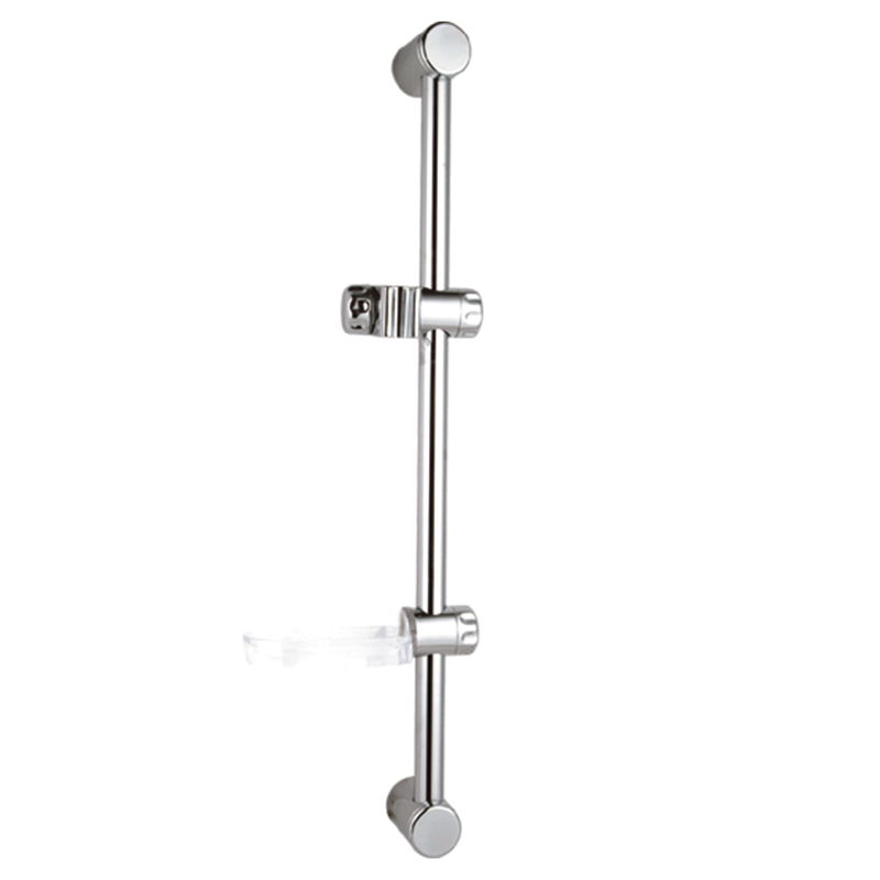 SR-9 25.8 inch classical chromed Shower Slider Bar with adjustable shower bracket and dish