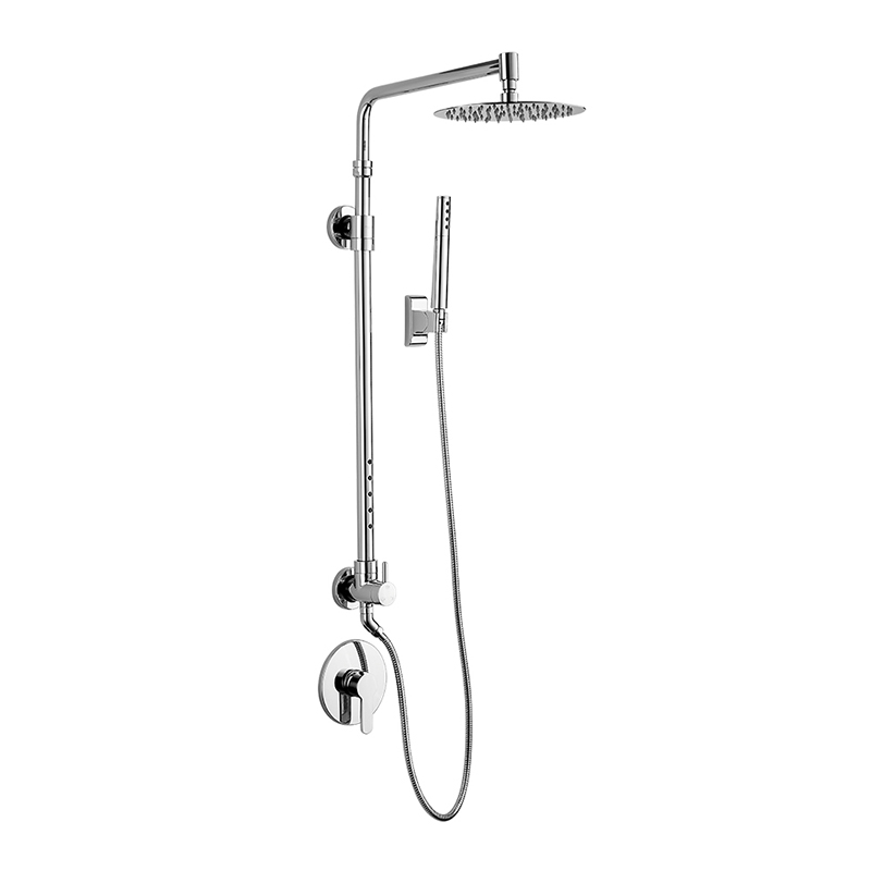 HL-3152 Багатофункціональна хромована душова колонка з нержавіючої сталі 304, включаючи тропічний душ, ручний душ і розпилювальний масаж для ванної кімнати