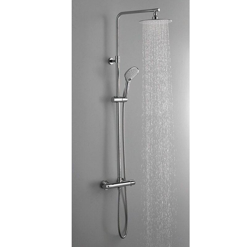 HL-3124 Комбинирана месингова многофункционална душ колона за стенен монтаж, включително термостатичен смесител за баня