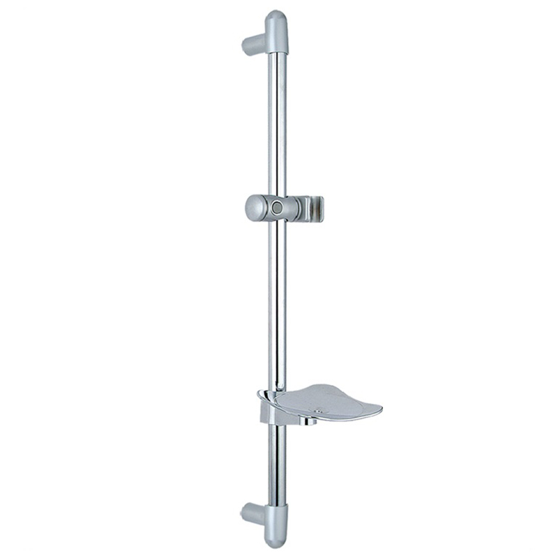 SR-1 27.8 inch Stainless Steel Square Shower Slider Bar with adjustable handheld shower head holder