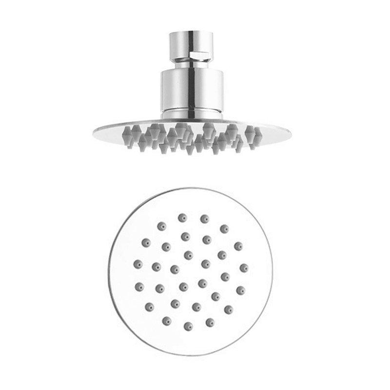 HL6410 4-инчова еднофункционална кръгла 304 неръждаема стомана Ултра-тънка слушалка за дъждовен душ с високо налягане за баня