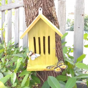 Hanging type Butterfly Wooden Insect House Ladybugs Nest