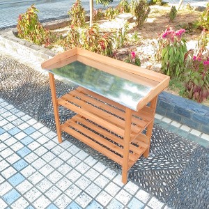 Unique Design Wooden Tool Table Wood Workbench For Garden Operation