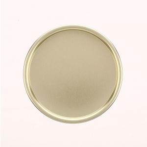 High definition Tin Food Can - 307# Tinplate Bottom End  (Epoxy Phenolic Lacquer – Gold Inside) – Hualong