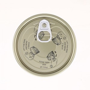 2022 wholesale price Tuna Fish Can - 307# TFS Easy Open End  (Aluminized Lacquer) – Hualong