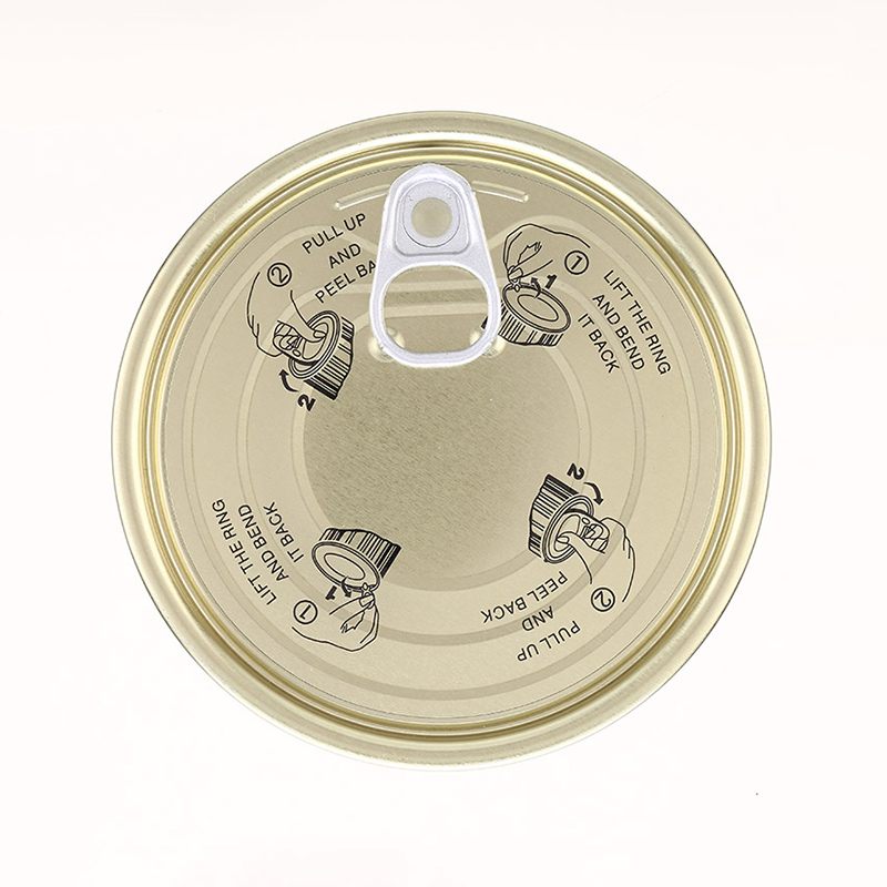 Hualong EOE ODM Factory 300# Wholesale Private Label Milk Powder Easy Open Poe Lid Peel off Ends for Dry Food Can