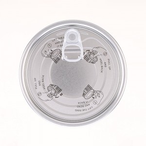 2022 China New Design Pet Food Tin Lids - 401# Tinplate Easy Open End  (Epoxy Phenolic Lacquer – Clear Outside) – Hualong