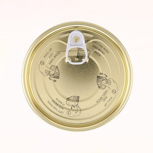 Hot sale Tin Can Lid Covers - 401# Tinplate Easy Open End  (Aluminized Lacquer) – Hualong