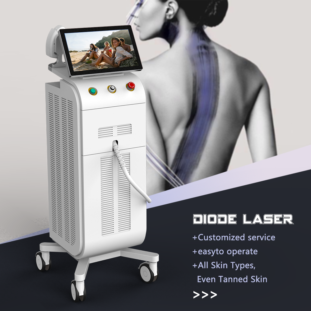 HM 2400w 4 wavelengths 755 808 940 1064nm diode laser hair removal machine Support OEM/ODM customization