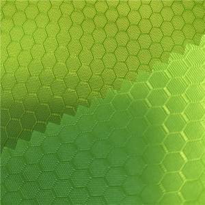 0.5×0.6cm  Honey Comb Hexagon Soccer Pattern Grid Dobby Polyester Oxford Fabric