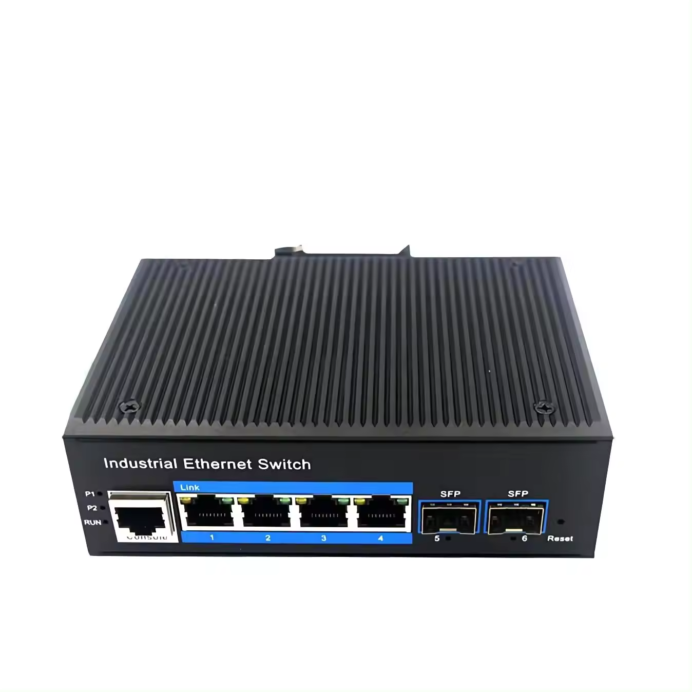 4-Port 10/100/1000BASE-TX+2G SFP Managed Industrial DIN Rail Industrial PoE switch