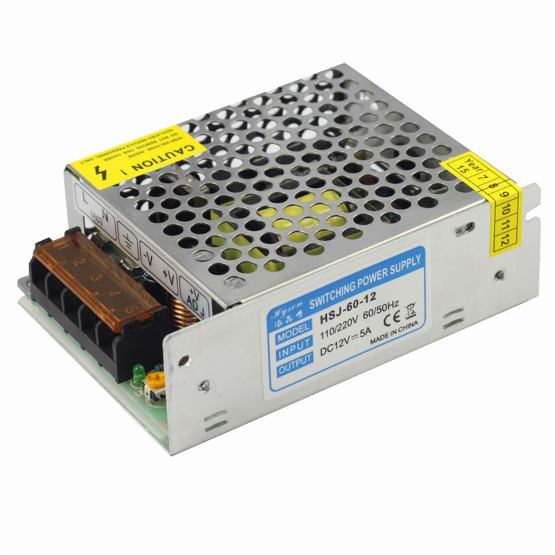 AC 100-240V to DC 60W 24V 2.5A Switching Power Supply