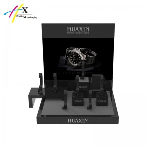 small size black glossy finish watch display