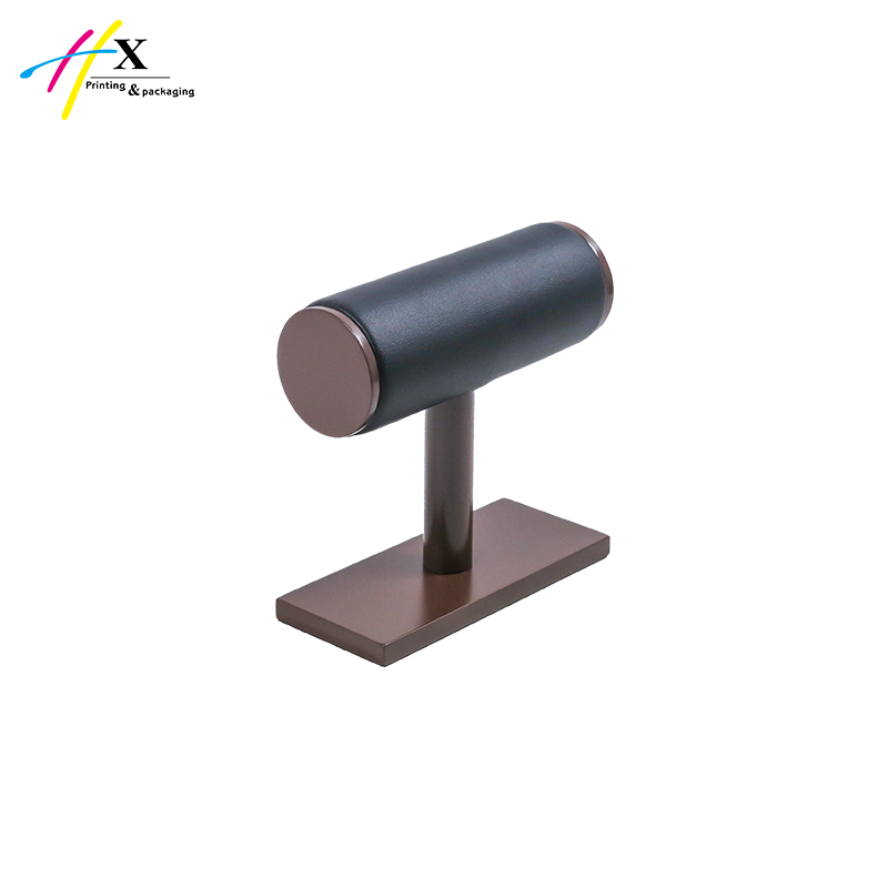 small PU leather watch display stand