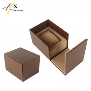 custom cardboard single watch box with magnet closure