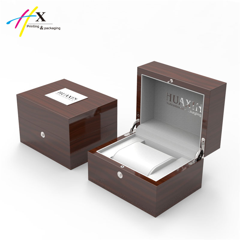 glossy piano lacquer wooden watch bracelet jewelry box