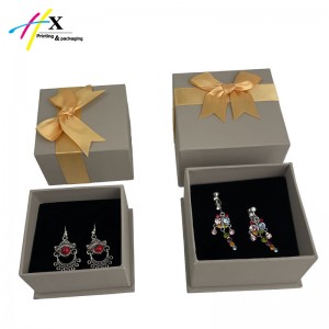 Paper cardboard jewelry packing box for display earring