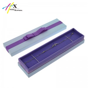 Lid and base plastic gift box for bracelet packing