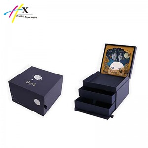Dark Blue Jewelry Organizer Box