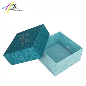 Colorful printing wooden set jewelry packing box