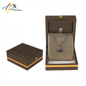 High End Leather Necklace Jewelry Box