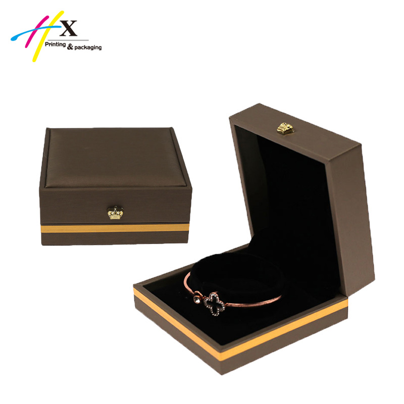 Golden Leather Bangle Box