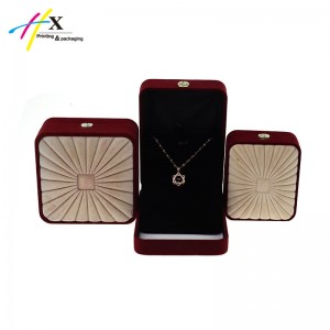 Velvet Jewelry Necklace Box