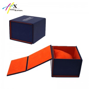 Luxury blue fancy magnetic jewelry box for bangle
