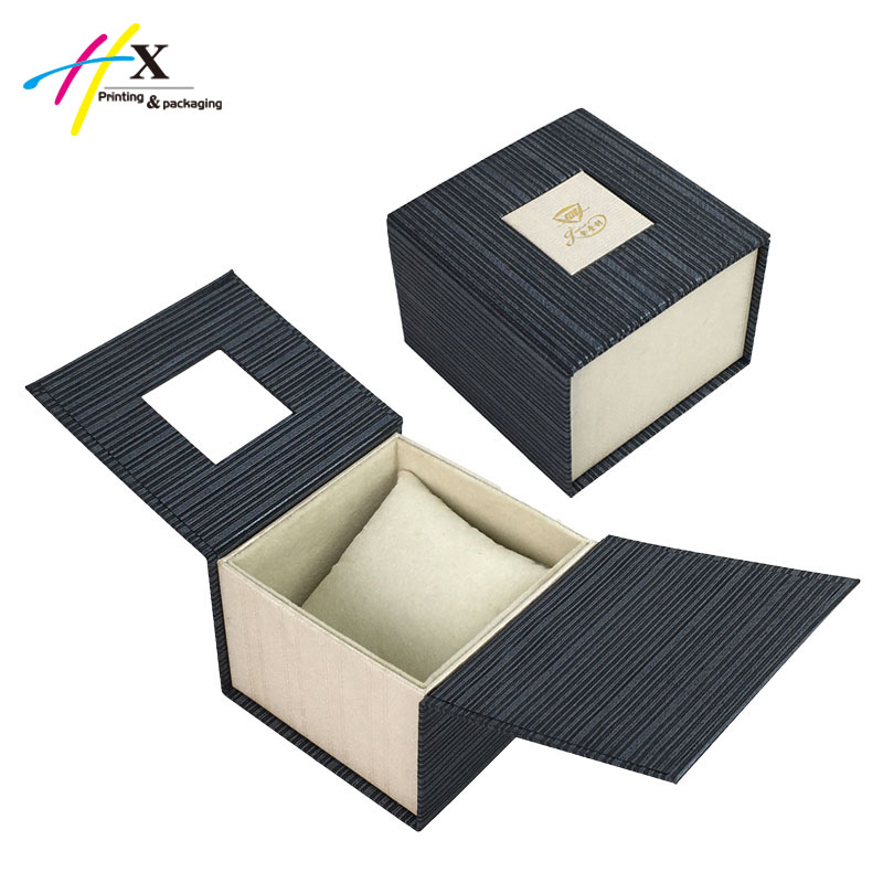 Durable paper gift box with window for bangle