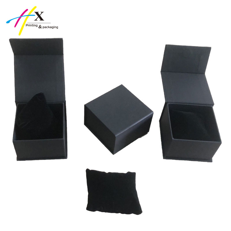 hard black paper gift box for watch
